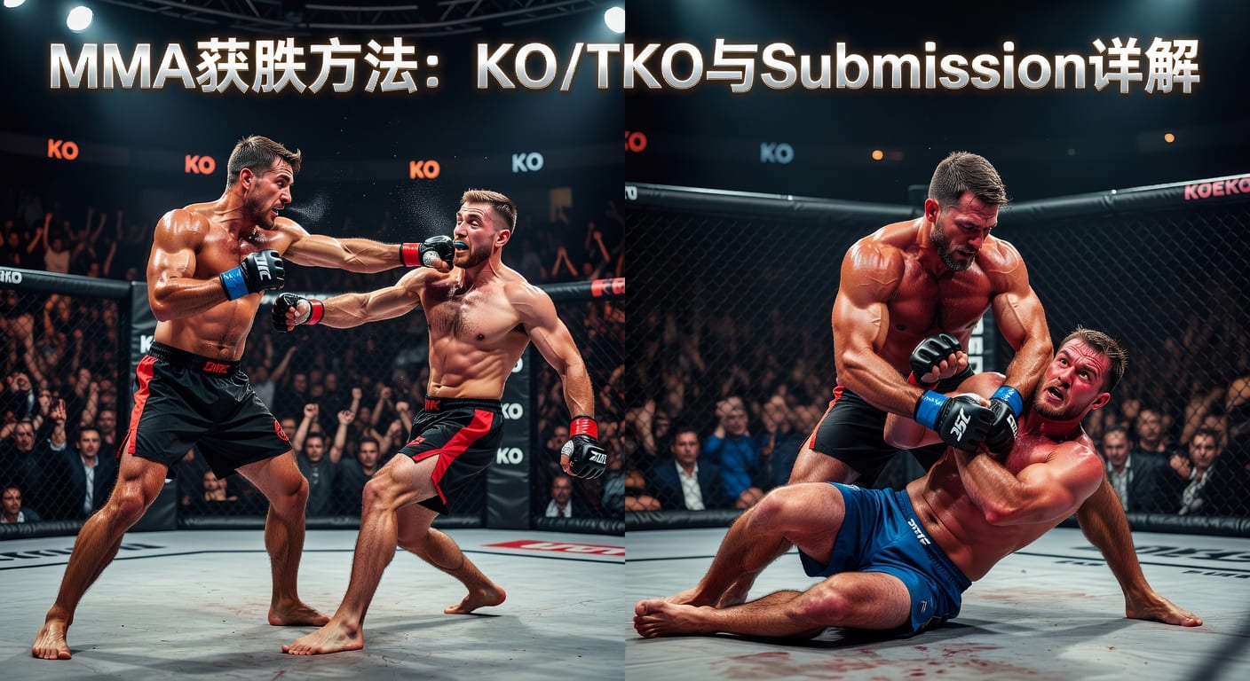 MMA方法 KO/TKO Submission：终结方式与比赛走势